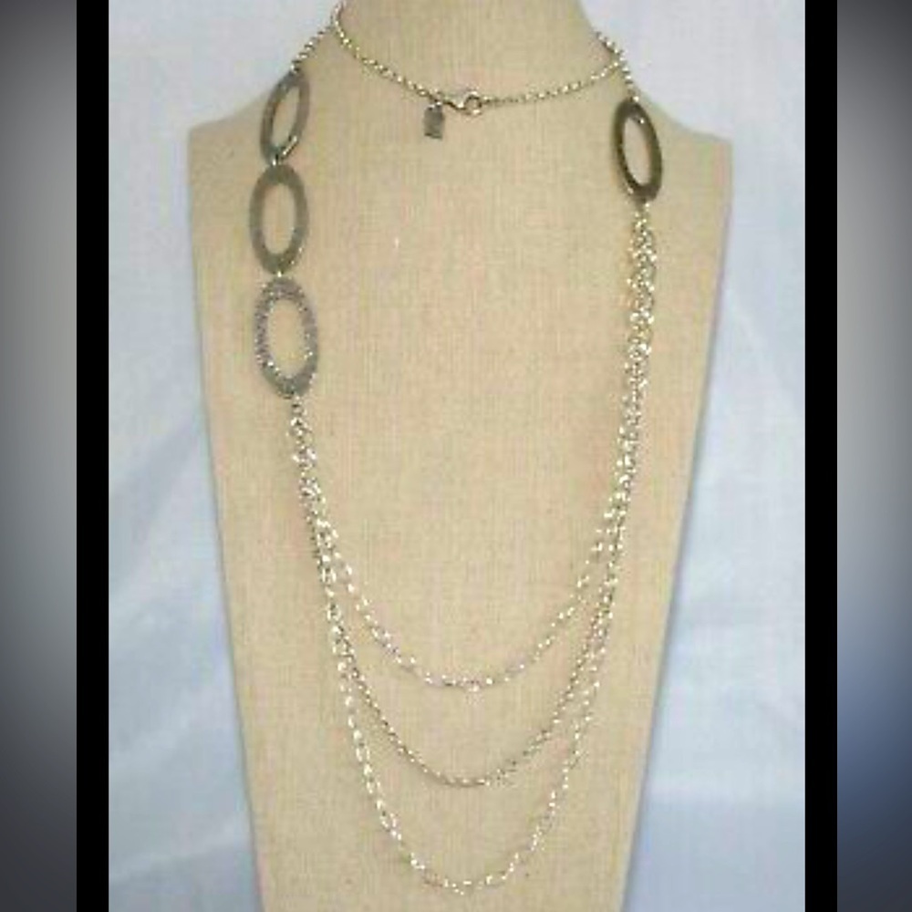 Silpada Sterling Silver Multi-Strand Oval Link Necklace
